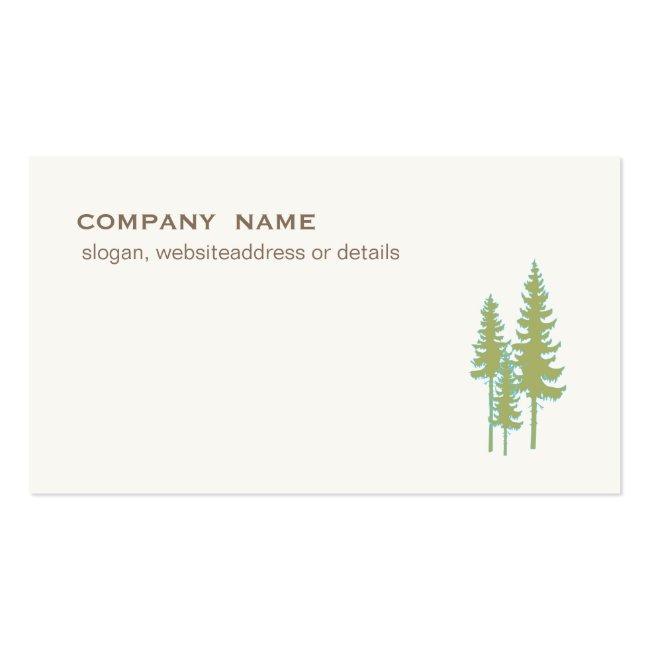 Green Trees Evergreen Nature And Landscaping Business Card