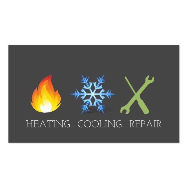 Heating And Air Conditioning Repair Ac Business Card