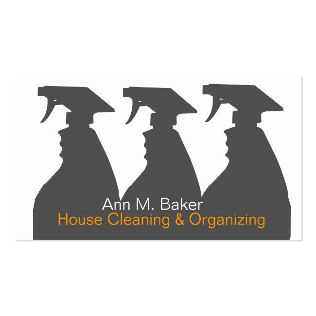 House Cleaning Organizing Services Business Card