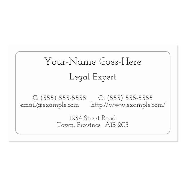 Humble, Simple & Minimalist Business Card