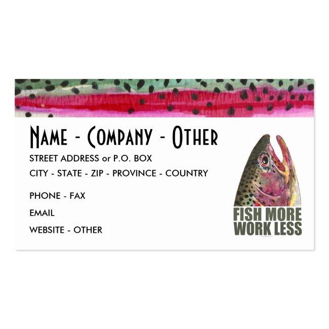 Humorous Fishing Business Card
