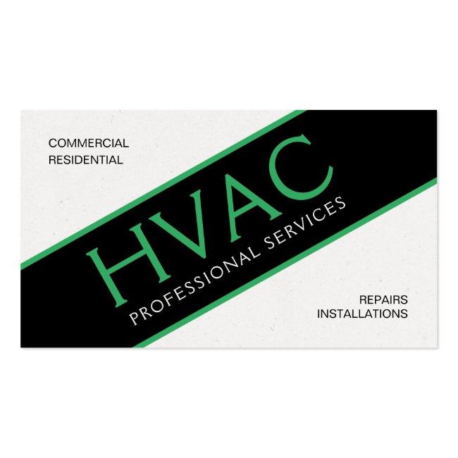 Hvac Heating & Cooling Professional Business Card
