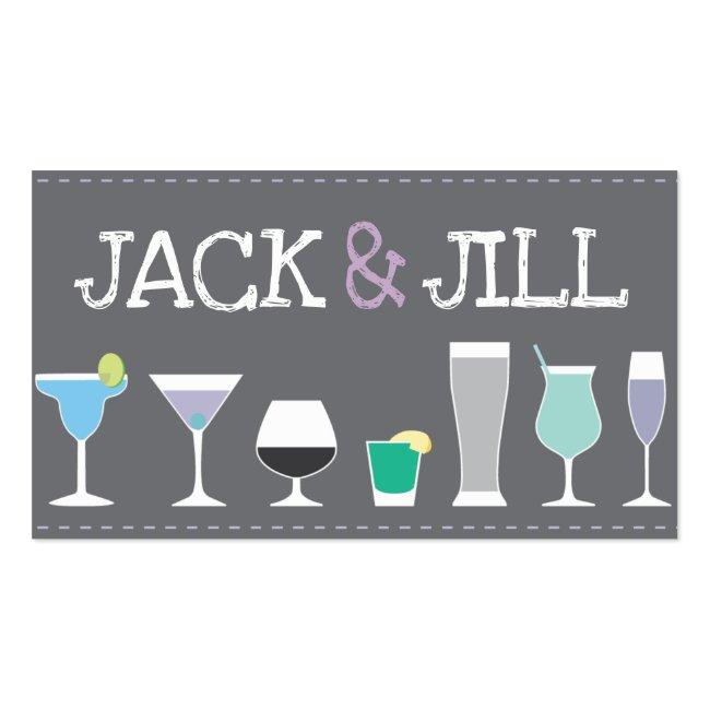 Jack And Jill Tickets - Bar Drinks In Gray