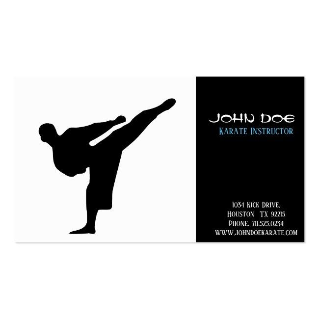 Karate Instructor Business Card