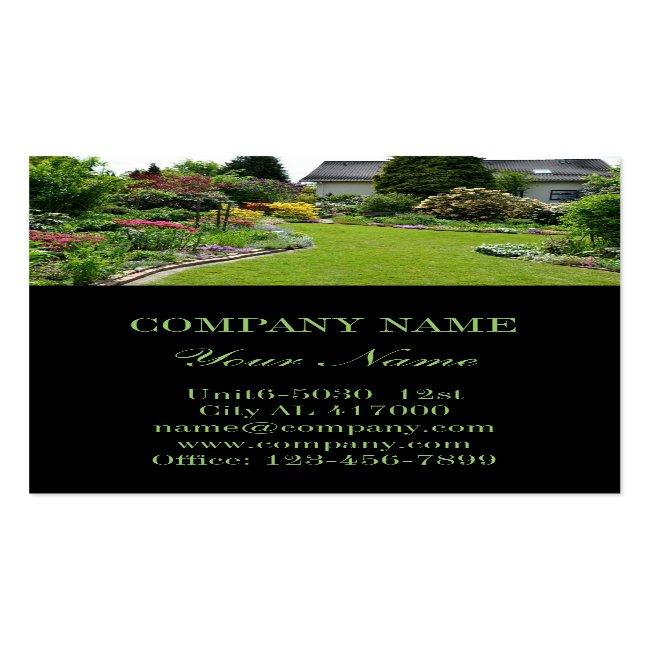 Landscape Designer Lawn Care Landscaping Business Card