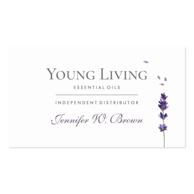Lavender Print Floral Essential Oils Business Card