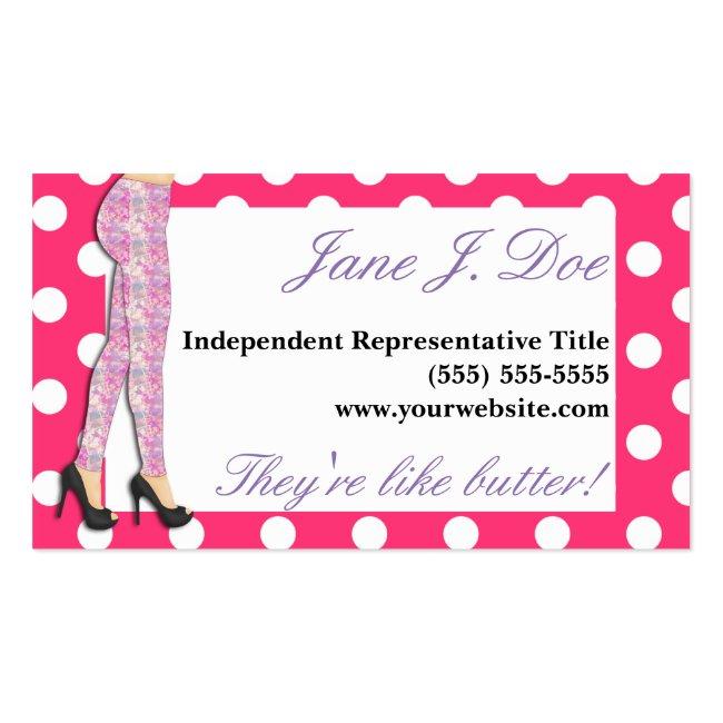 Leggings Sales, Pink And Purple Business Card