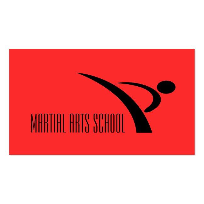 Martial Arts Karate Self Defense Business Card