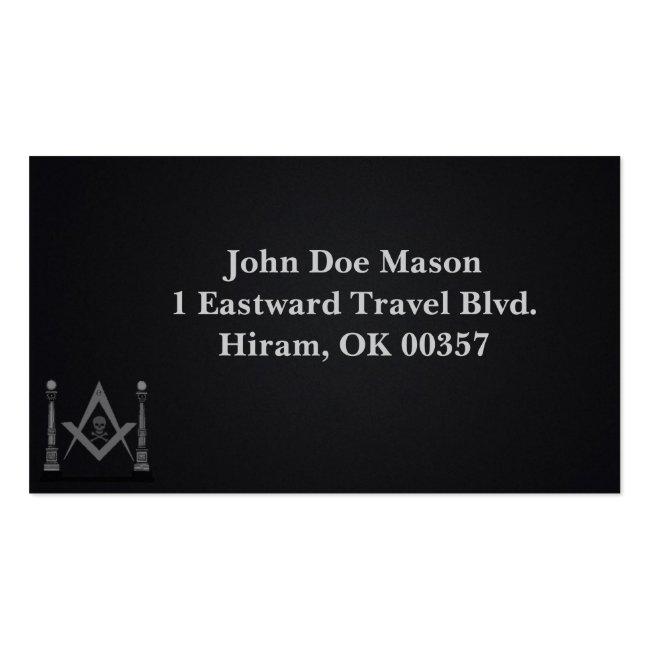 Masonic Business Cards - Memento Mori