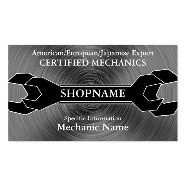 Mechanic/auto Shop Business Card