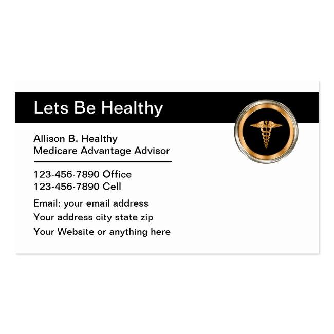 Medical Advisor Healthcare Theme Business Card