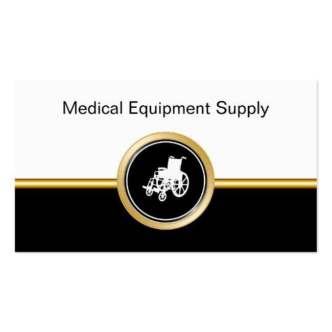 Medical Equipment Supply Business Cards