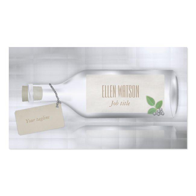 Message In A Bottle Business Card