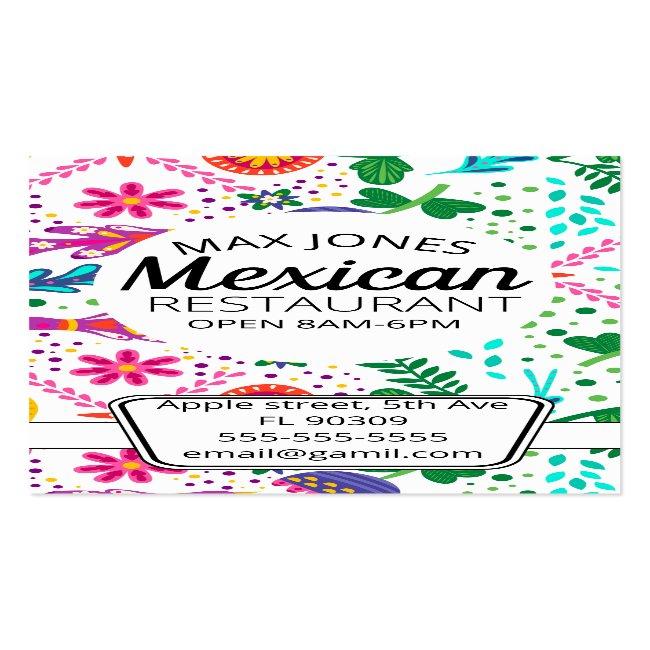 Mexican Food Fruit Deli Market Fold Craft Business Card