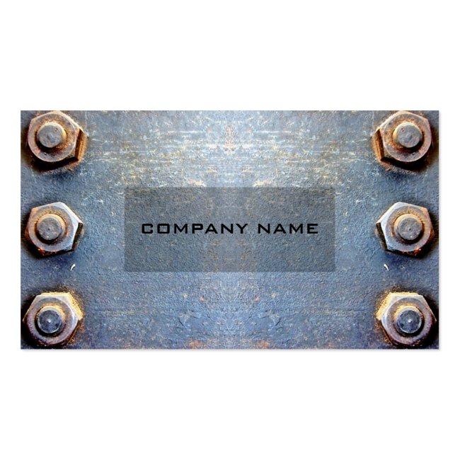 Model Old Rusty Metal Business Card