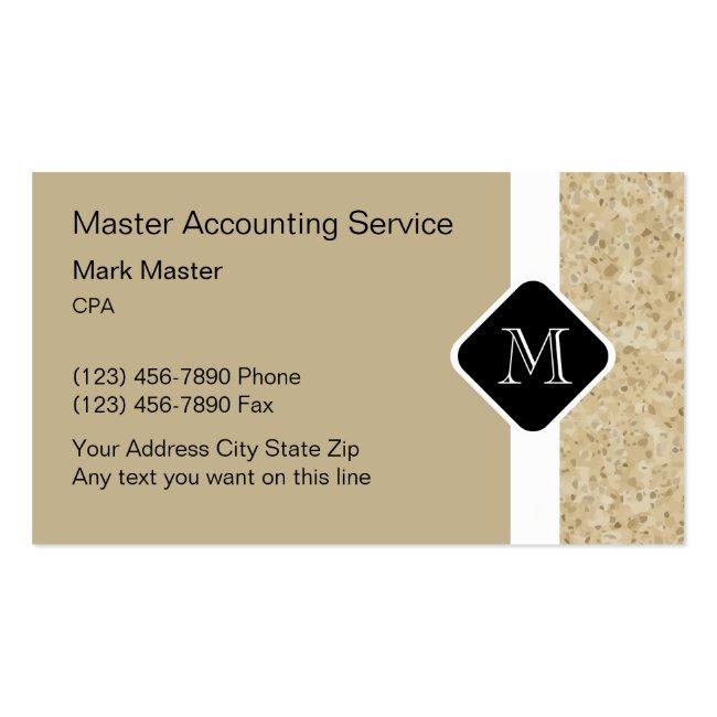 Modern Accountant Businesscards Business Card