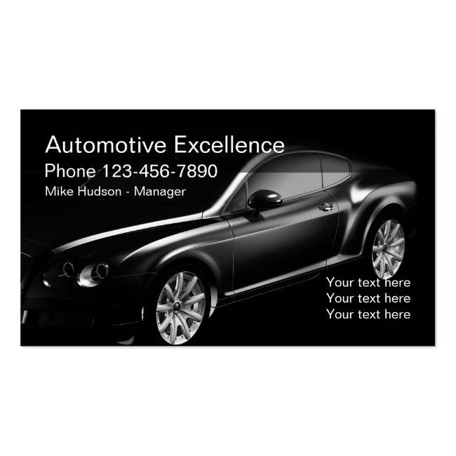 Modern Automotive Business Design Business Card
