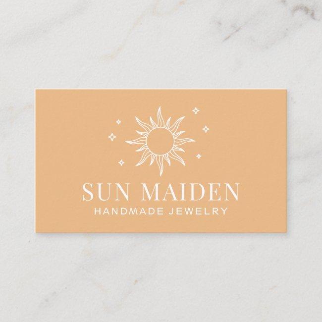 Modern Boho Sun Business Card