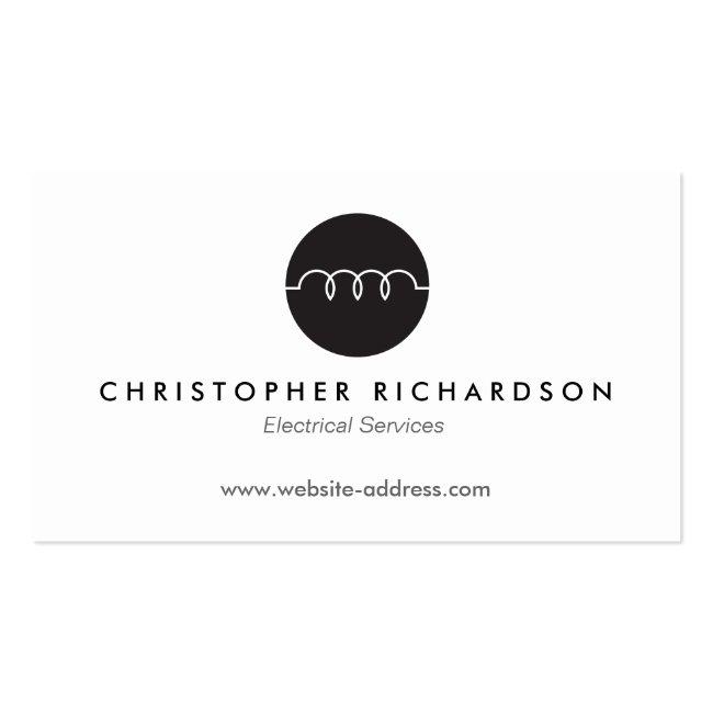 Modern Business Card For Electricians, Electrical
