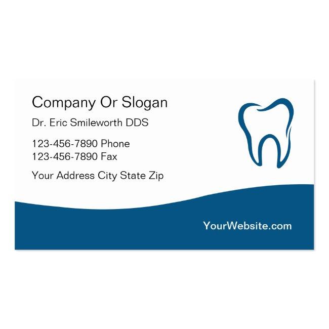 Modern Dentist Appointment Business Cards