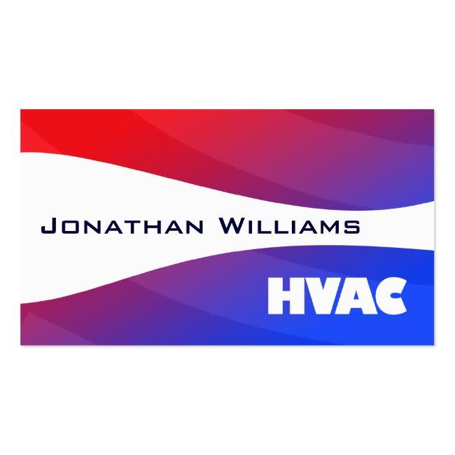 Modern Professional Hvac Business Cards