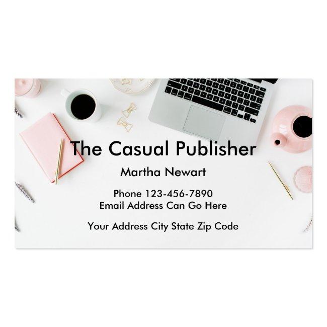Modern Publisher Businesscards Business Card