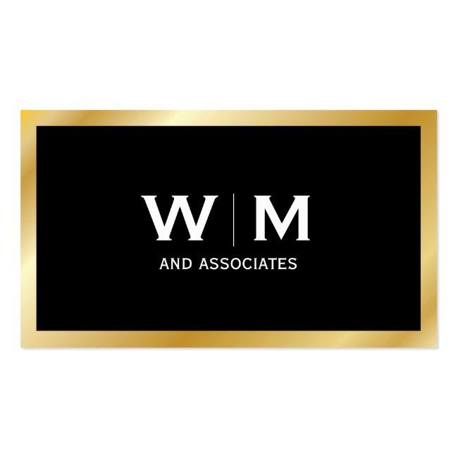 Monogram | Executive Gold Business Card