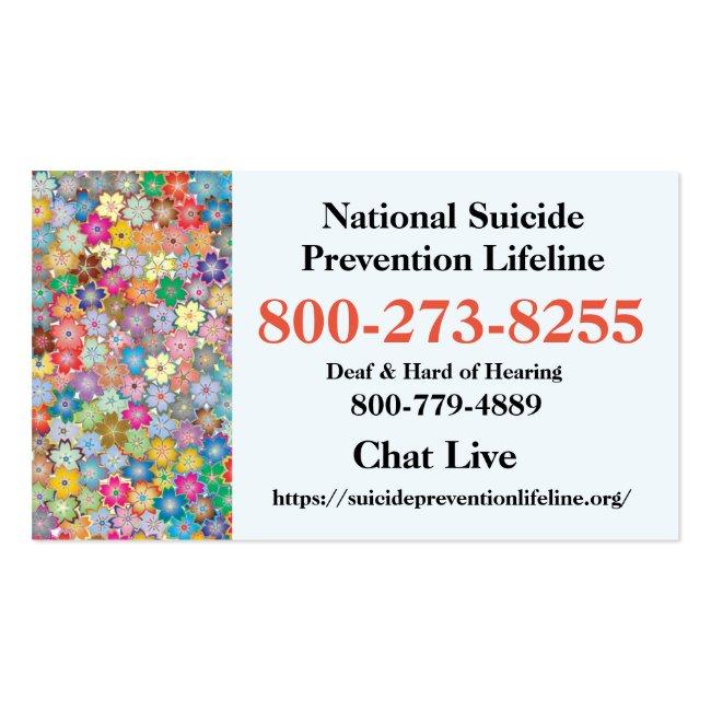 National Suicide Lifeline # Business Card