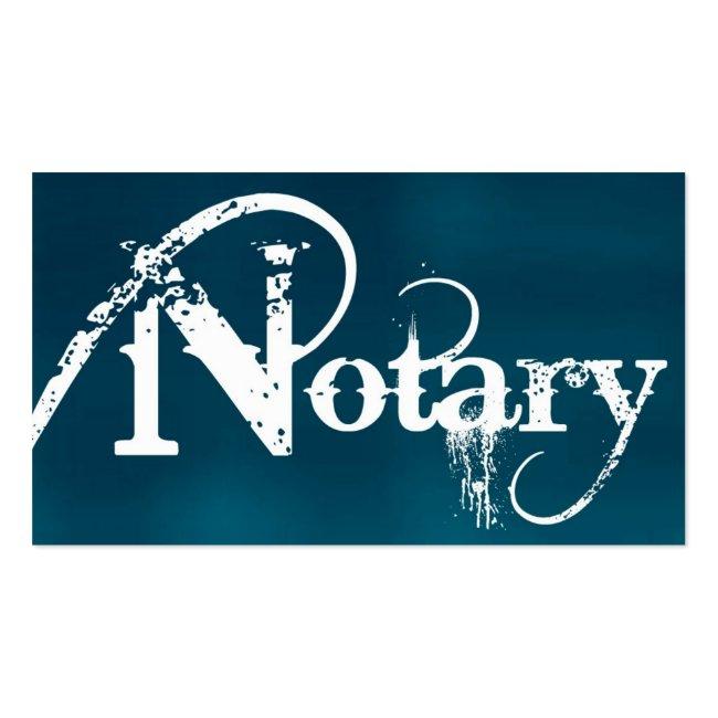 Notary Brushed Business Card
