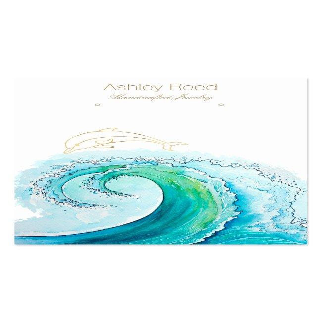 Ocean Inspired Jewelry Display Card
