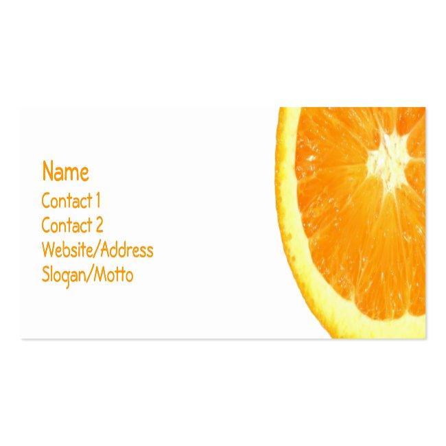 Orange Slice Mini Business Card