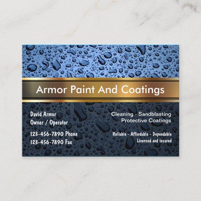 Paint And Coatings Business Card