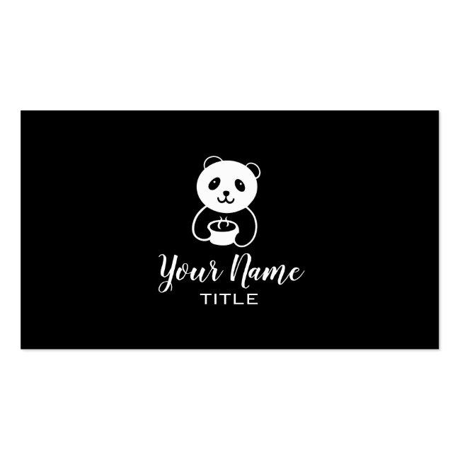 Panda Bear Coffee Food Business Card