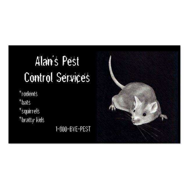 Pest Control: Mouse In Pencil: Business Business Card