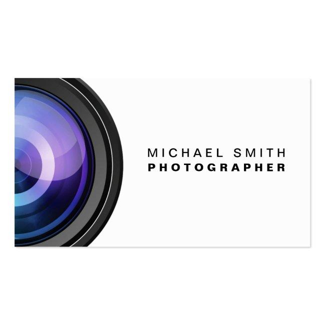 Photographer Photography Camera Lens Professional Business Card