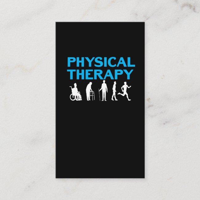 Physical Therapy Evolution Physiotherapy Pt Business Card