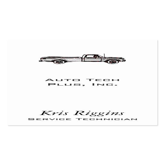 Pickup Truck / Auto Repair / Car Dealer Business Card