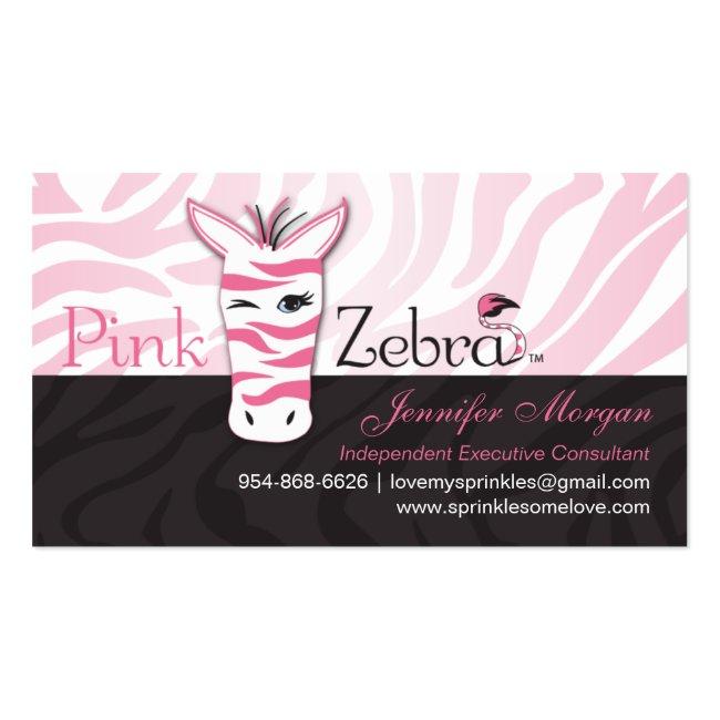 Pink Zebra Business Card