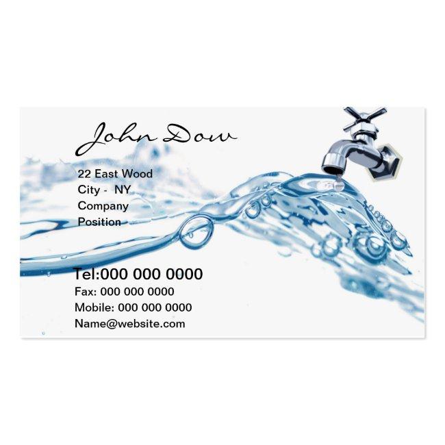 Plumbing Company Business Card V1