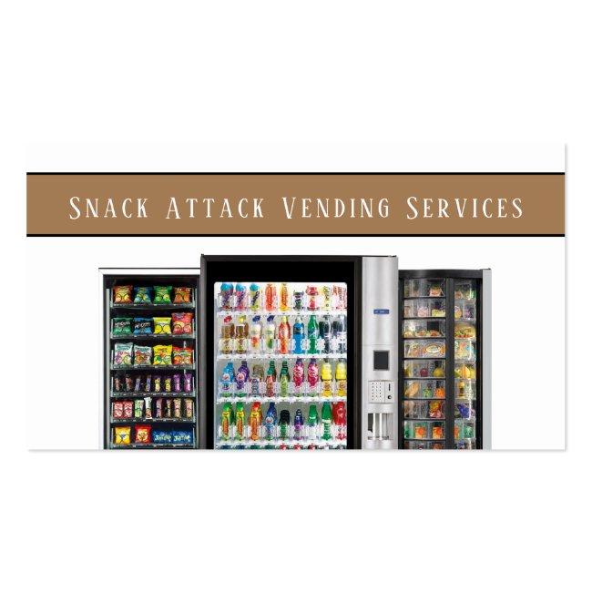 Professional Vending Machine Service Business Card