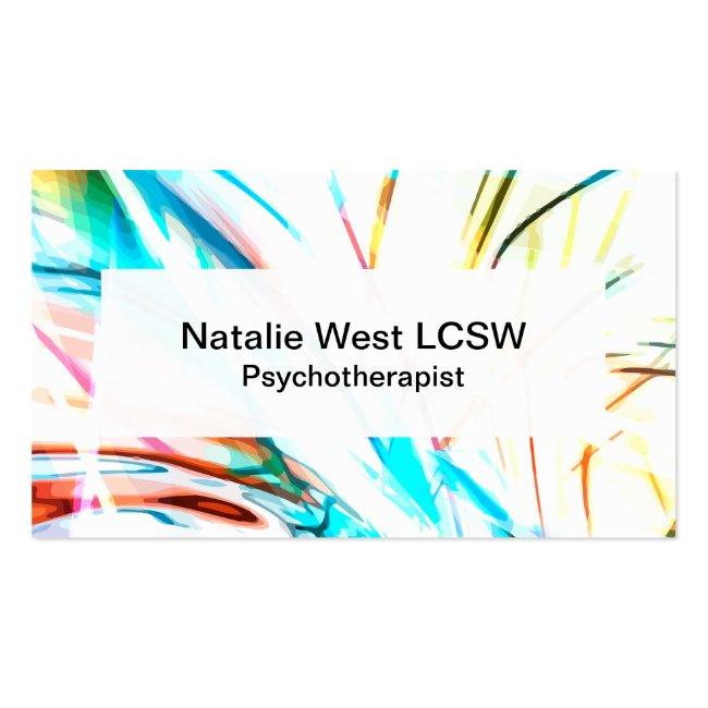 Psychotherapist Counseling Services Business Card
