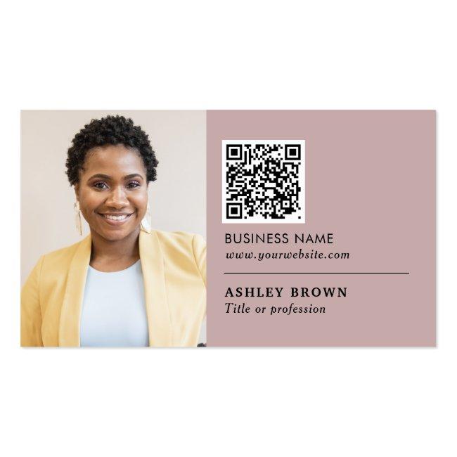 Qr Code Professional Networking Real Estate Agent  Business Card