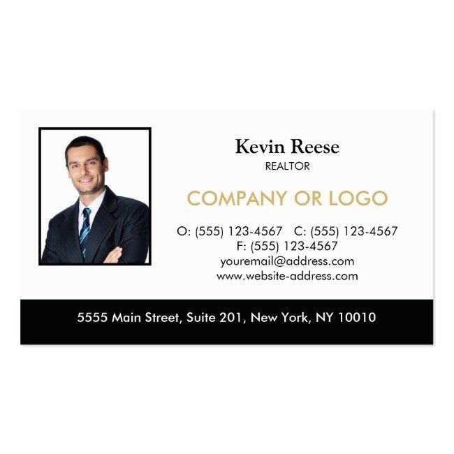 Real Estate Professional Add Your Photo Business Card