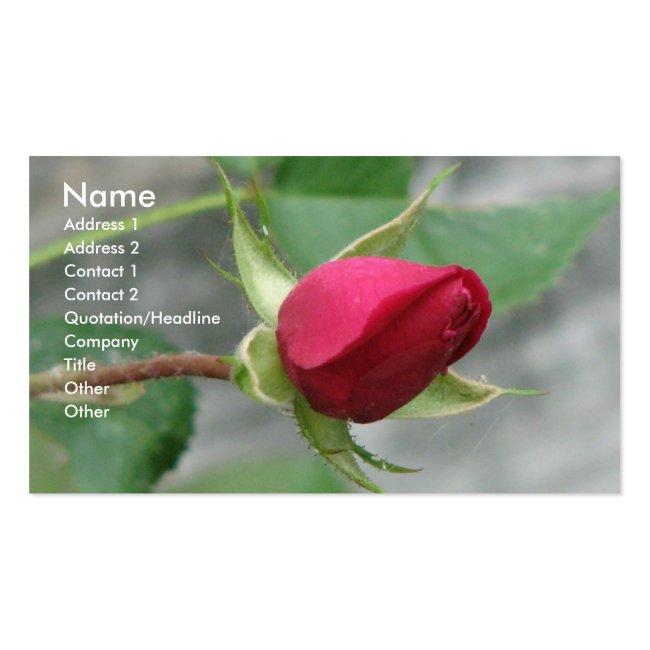 Red Rose Business Card