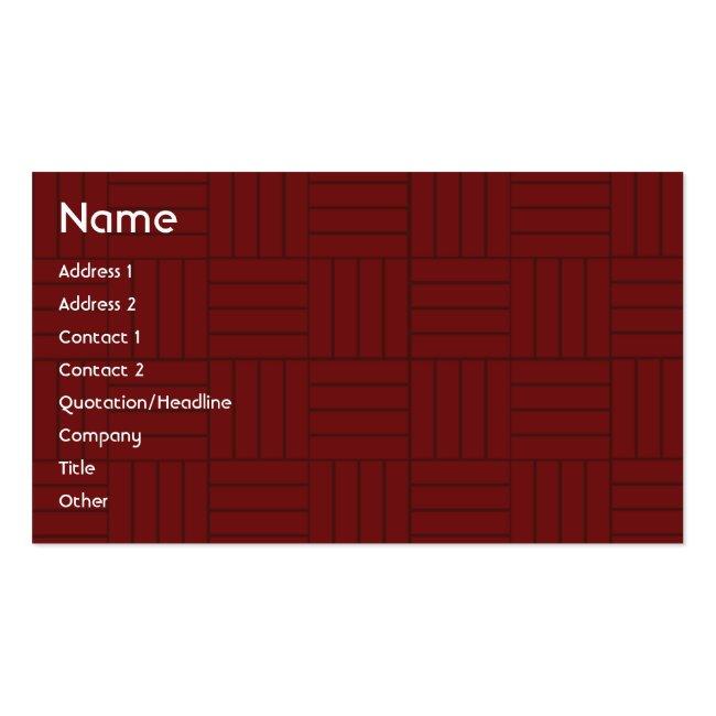 Red Tile - Business Business Card