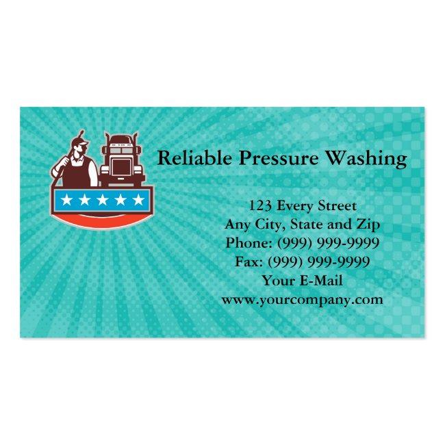 Reliable Pressure Washing Business Card