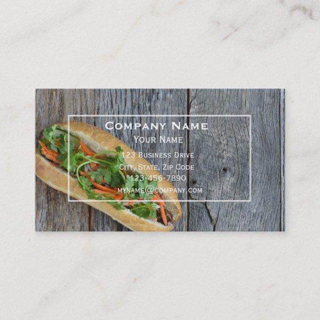 Sandwich Shop Business Card