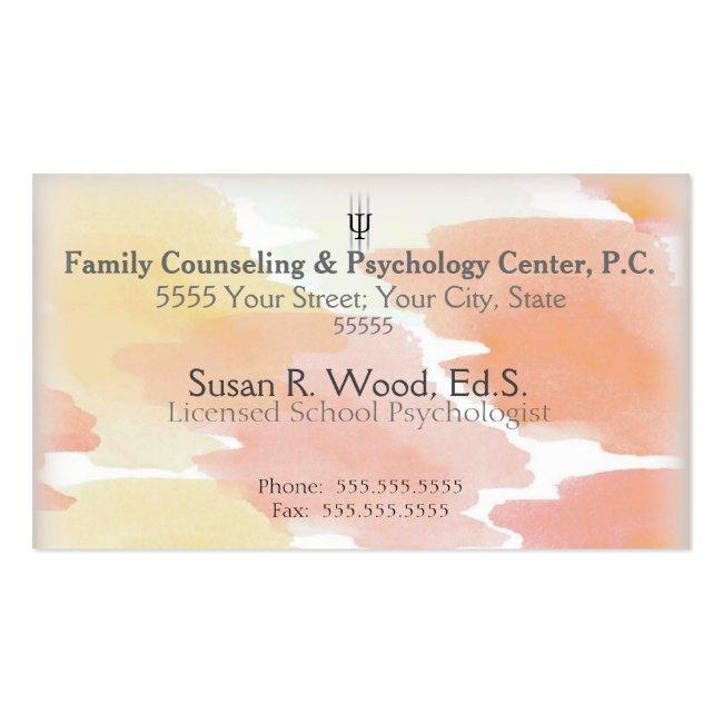 School Psychologist Custom Business Cards