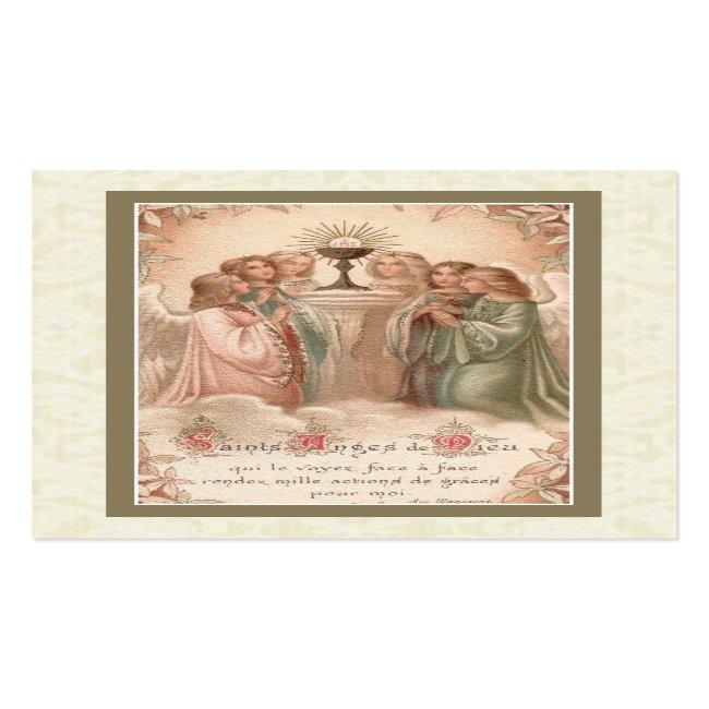 Send Your Guardian Angel To Mass Holy Card