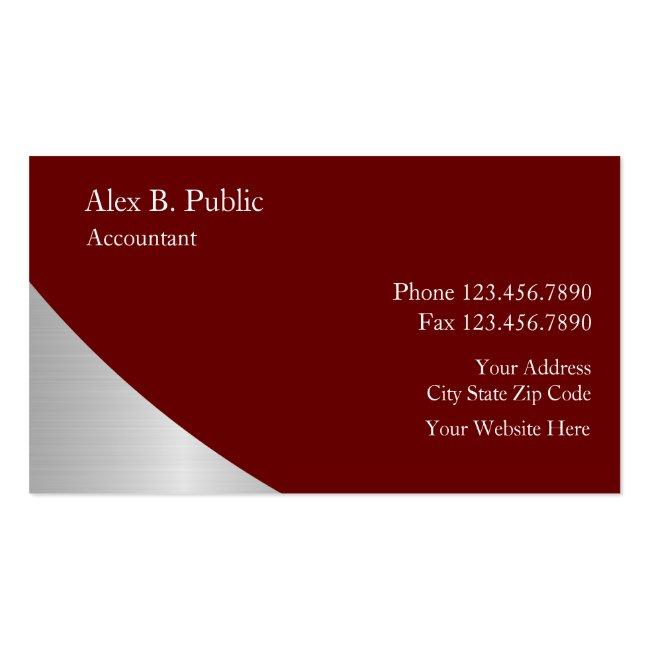 Simple Accountant Business Cards